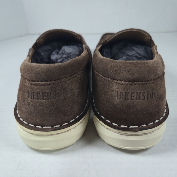Birkenstock Unisex Duma Brown Leather Slip-On Loafers Size EU 38 Reg US W7 M5 - Picture 5 of 11